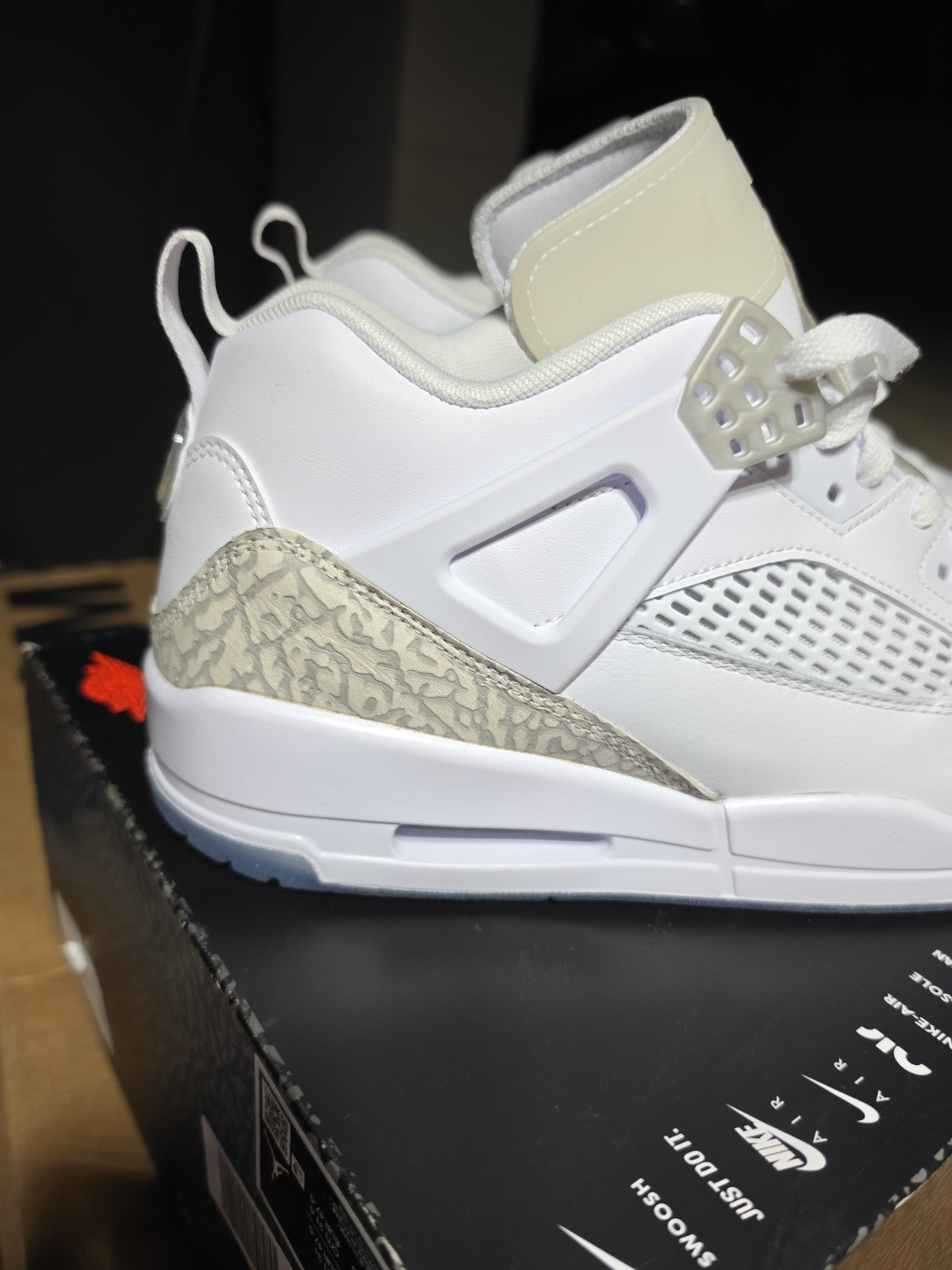 Size 13 - Air Jordan Spizike Low White Neutral Grey