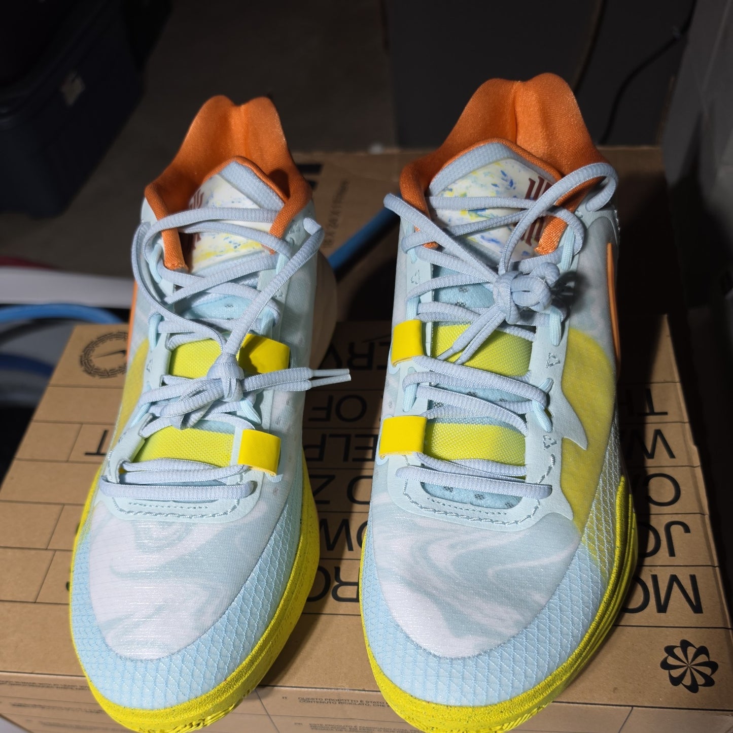 Nike Kyrie 8 Men's 13 Eagle Glacier Blue Yellow Strike Rare NIB DJ6017 400
