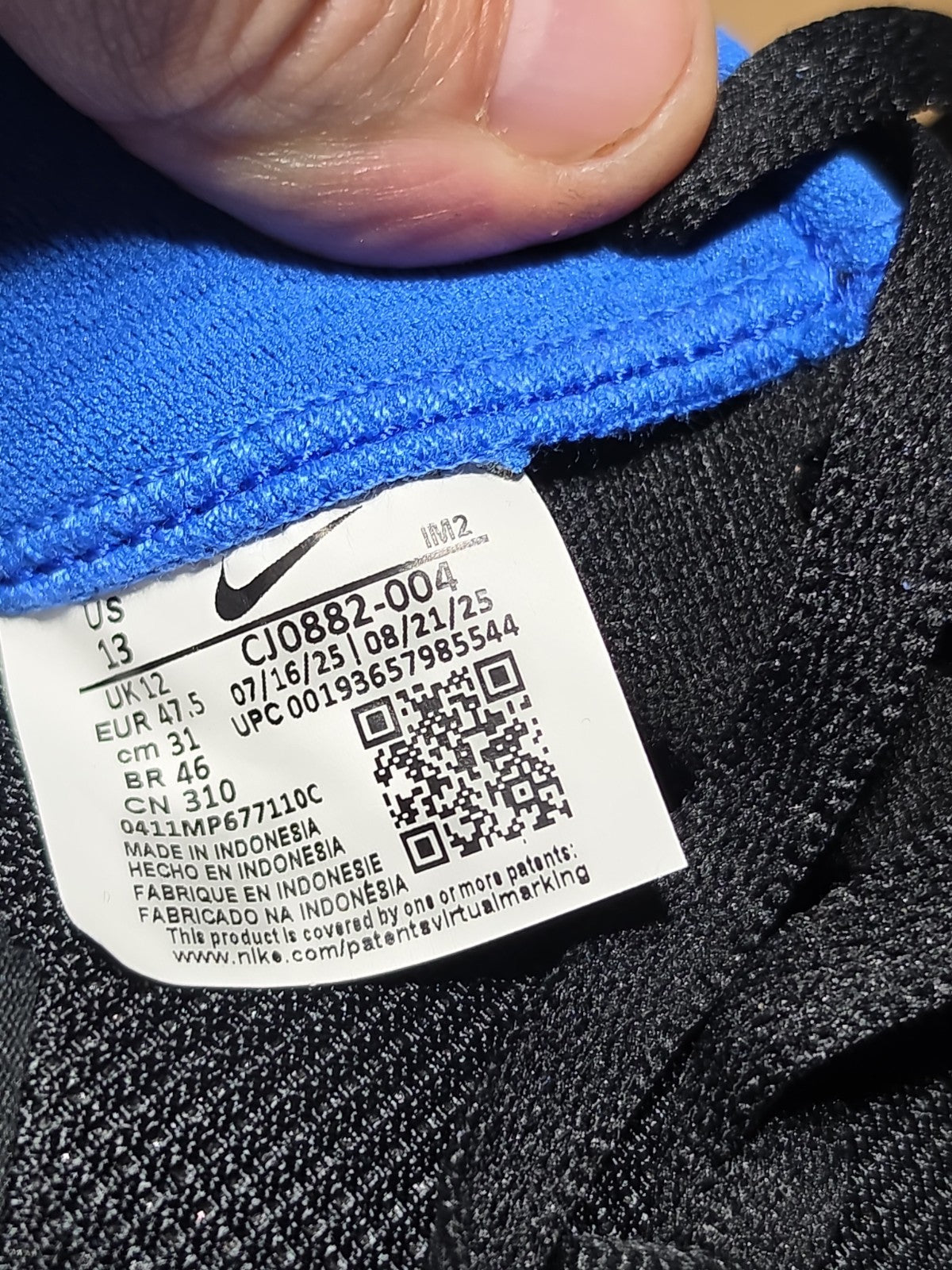 Nike Men's SB Alleyoop Classic Suede Mesh Shoes Black Royal Blue Size 13 NIB