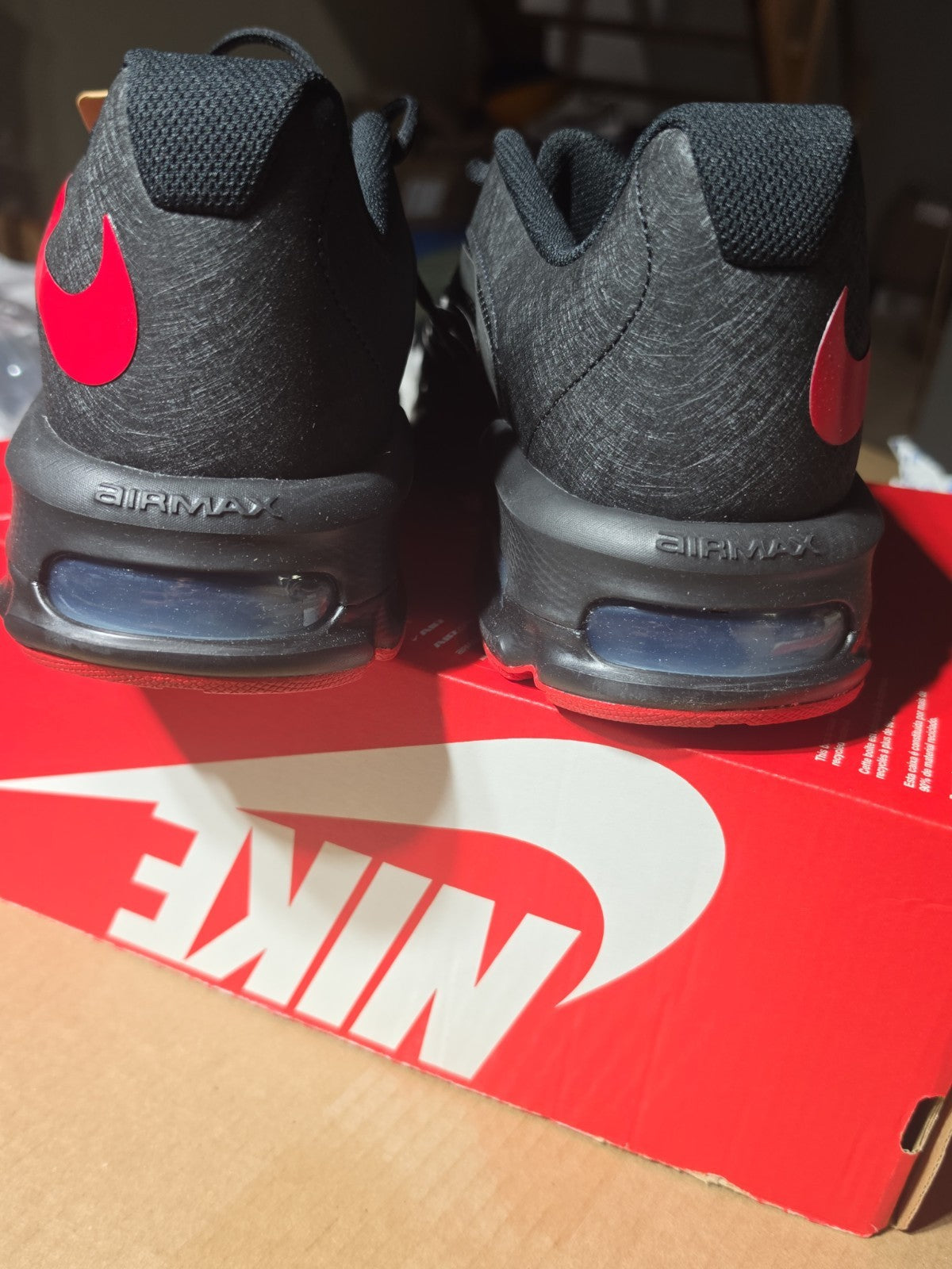 Size 11.5 - Nike Air Max Fire Black University Red
