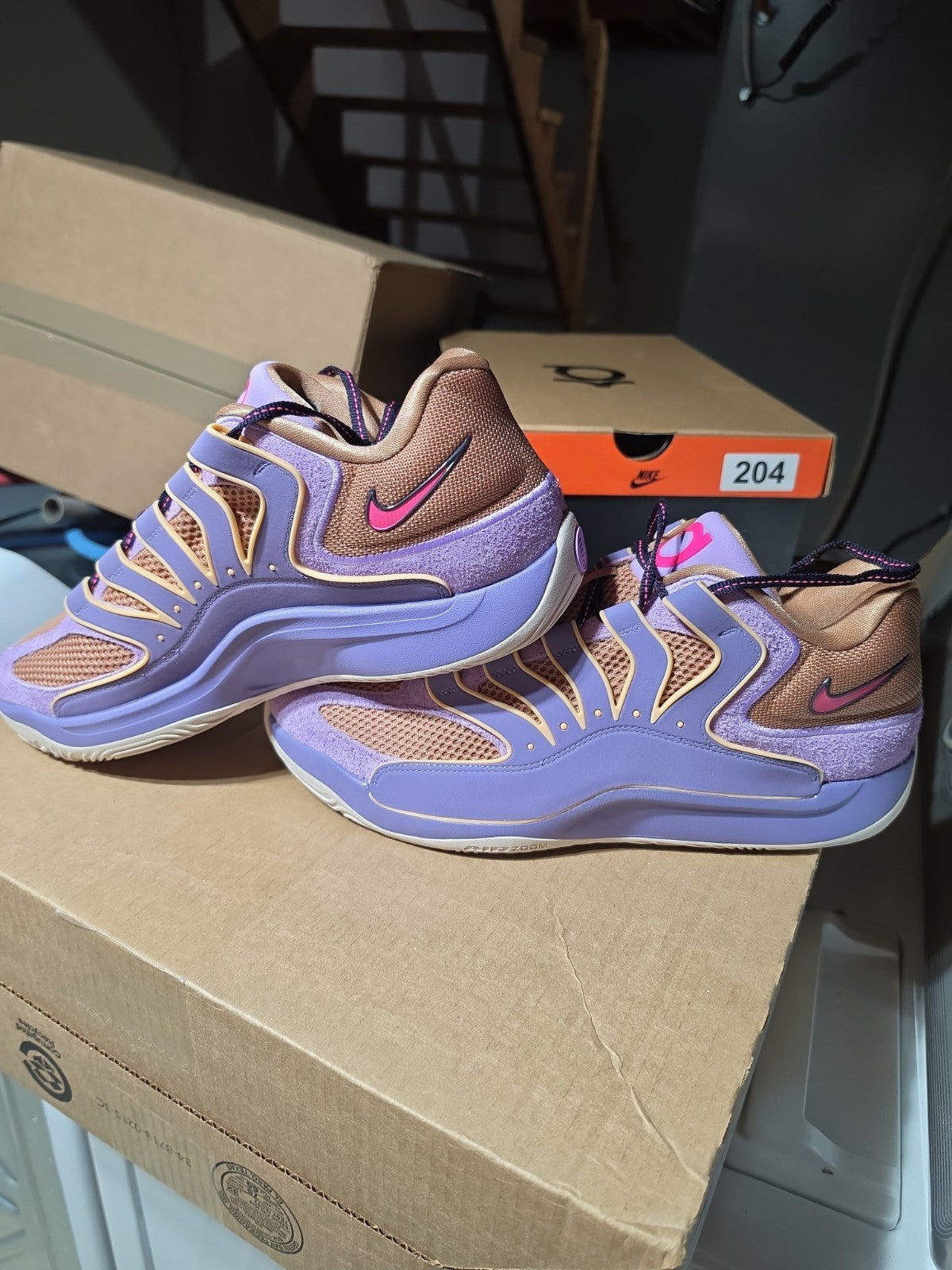 Size 14 - Nike KD 18 Washed Purple Pink Lilac