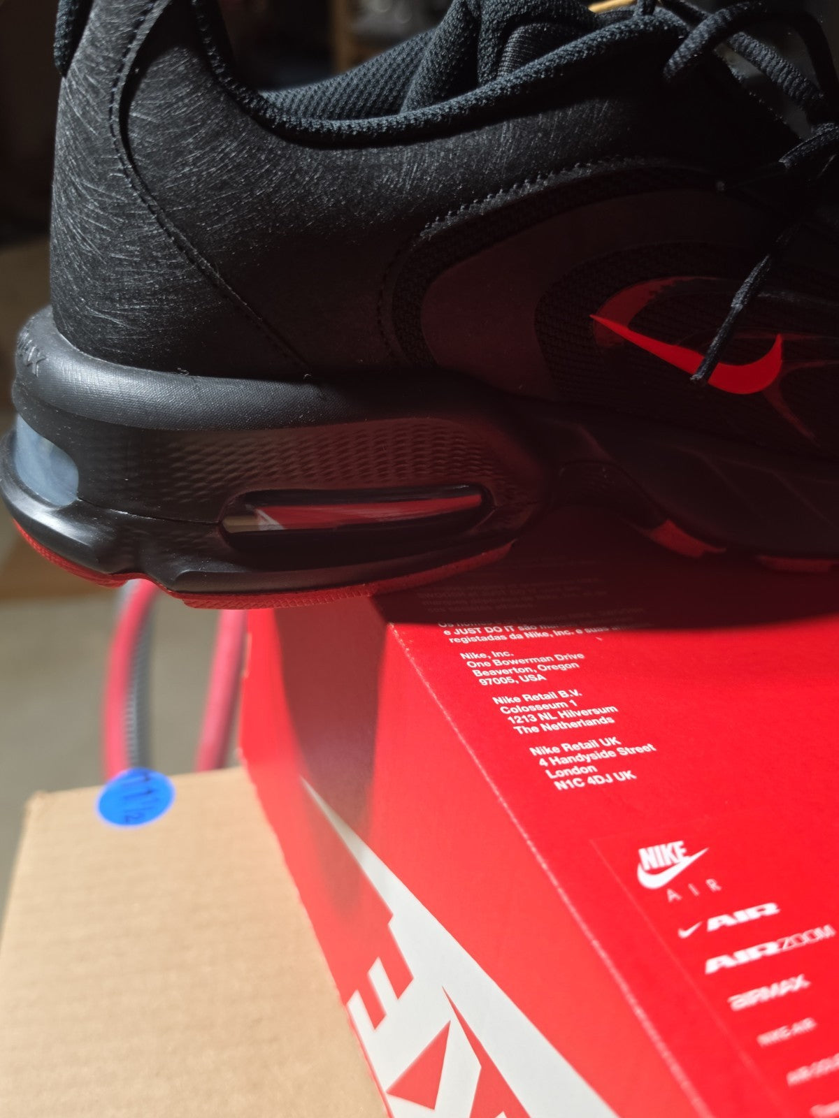 Size 11.5 - Nike Air Max Fire Black University Red