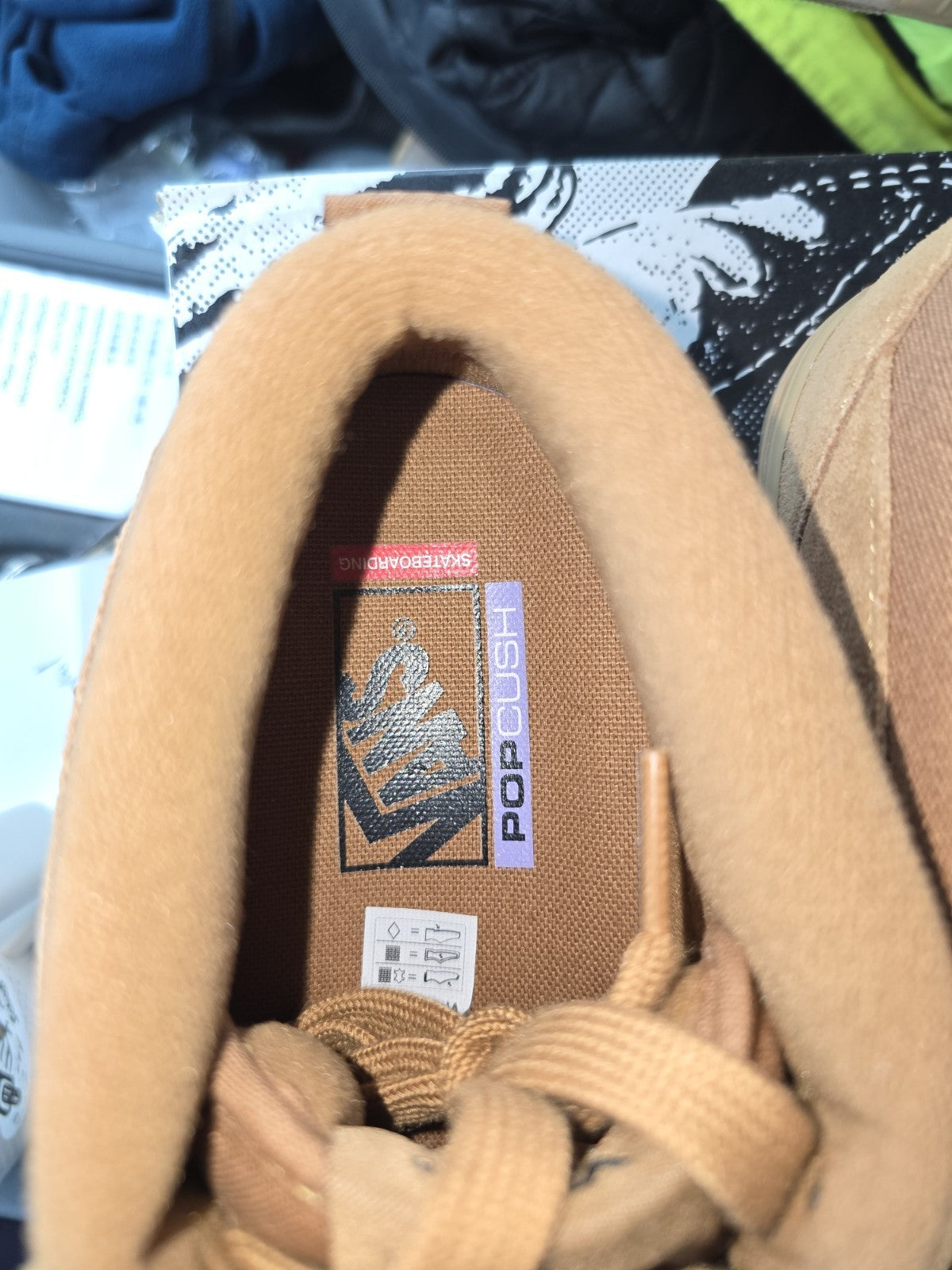 Vans Skate Half Cab Brown Gum Skateboarding Shoes Men's Size 8