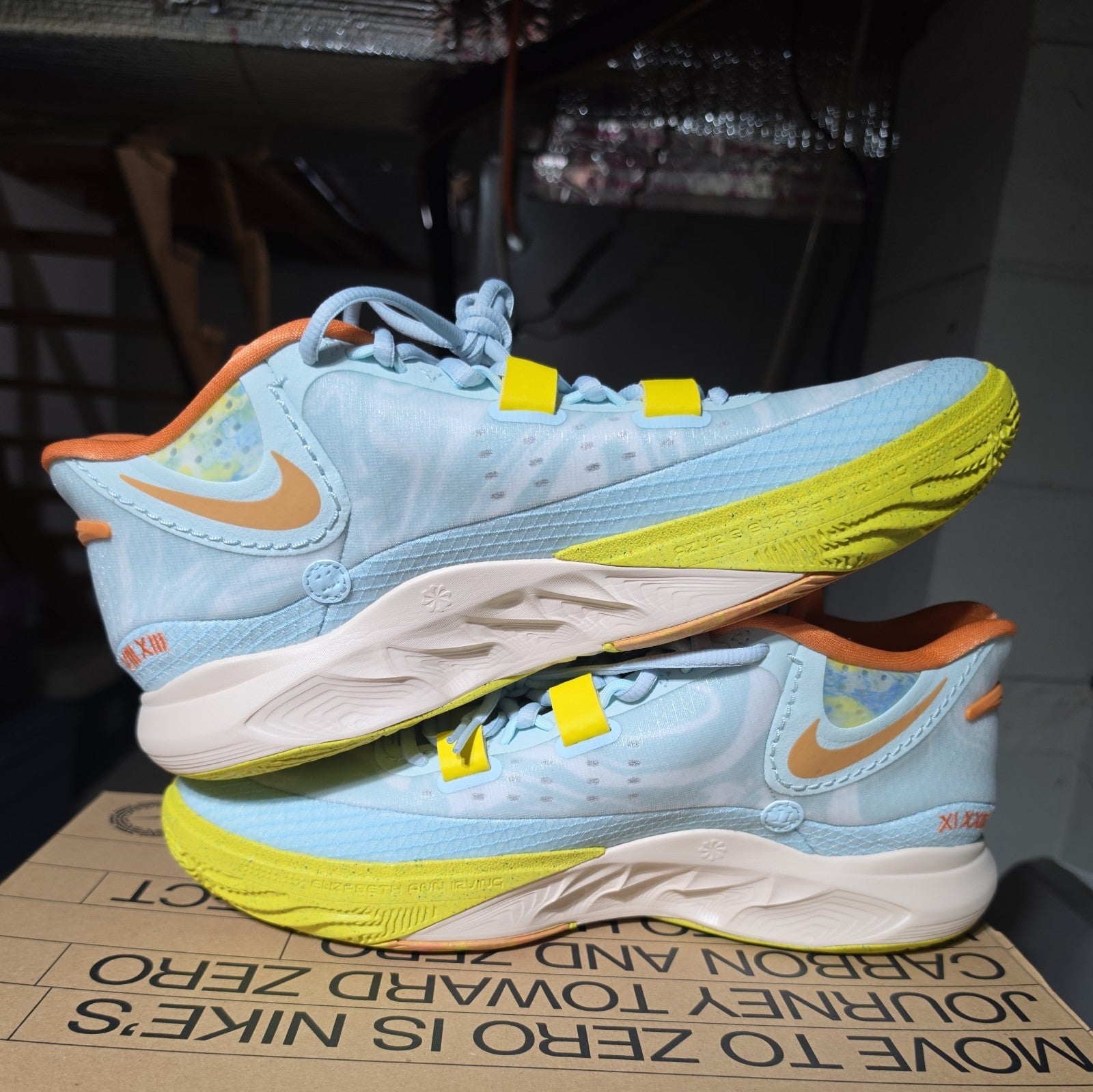 Nike Kyrie 8 Men's 13 Eagle Glacier Blue Yellow Strike Rare NIB DJ6017 400