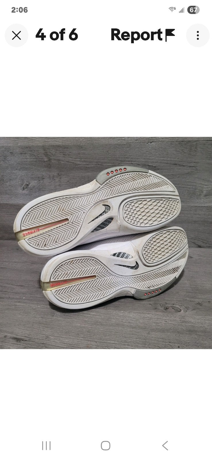 Nike Air Zoom Drive White Red Men's Basketball Shoes Perforated Mid Top