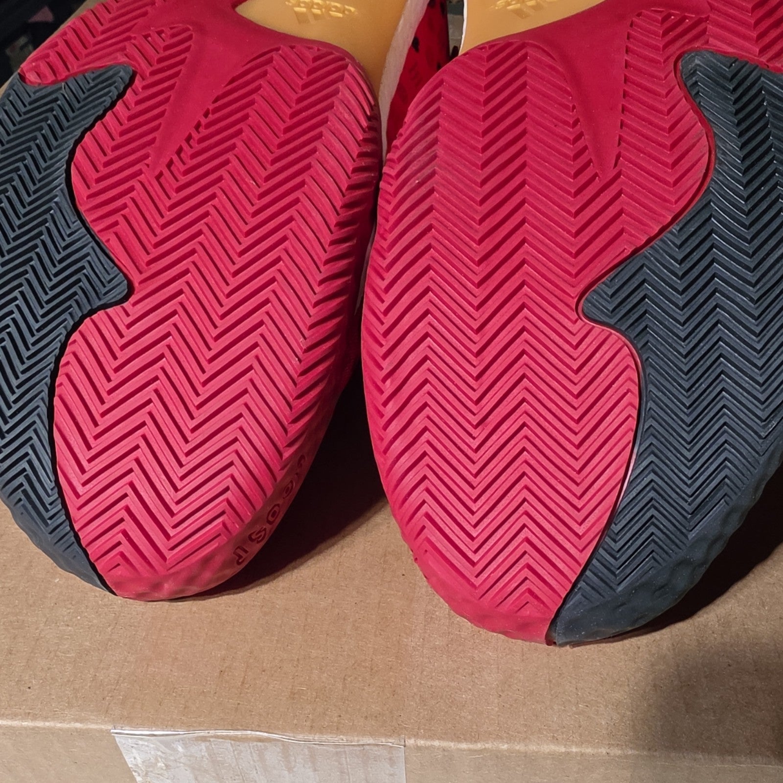 adidas James Harden AS HV6 d Vivid Red Basketball Shoes US 14 UK 13.5