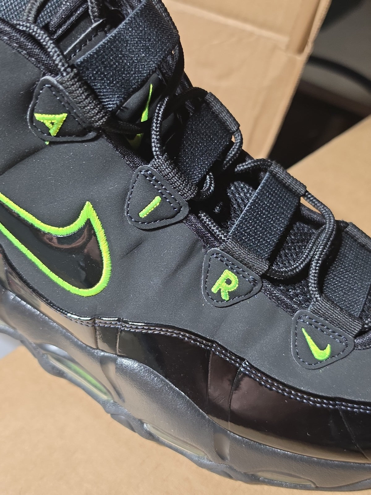 Nike Air Max Uptempo CK0892-001 Black Volt Men's Sneaker 2019