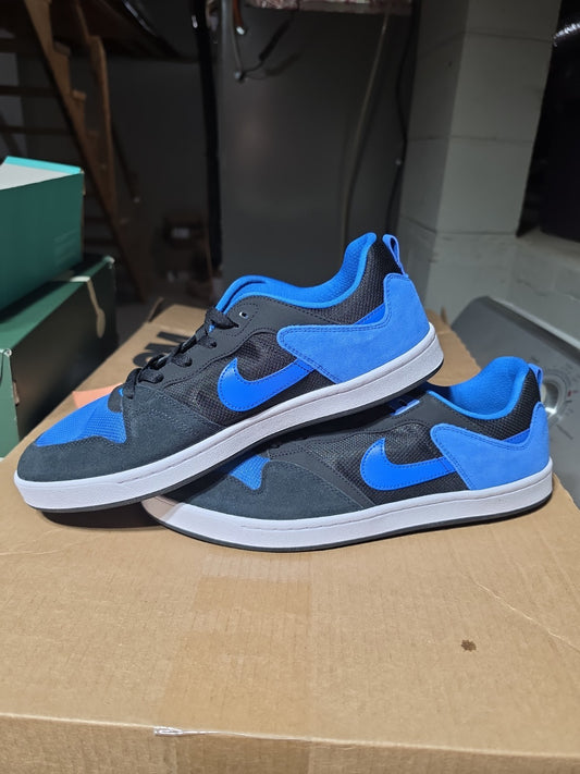 Nike Men's SB Alleyoop Classic Suede Mesh Shoes Black Royal Blue Size 13 NIB