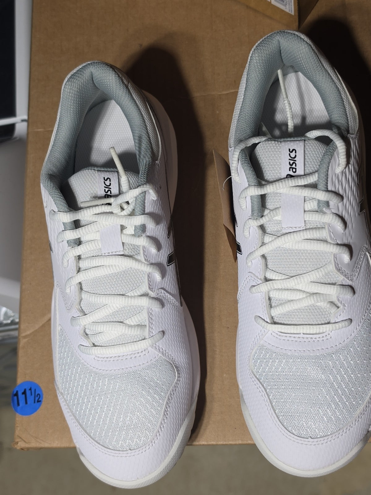 Size 9.5 - Asics Gel Dedicate 8 White Black